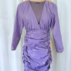 Zara Lavender Long Sleeve Dress